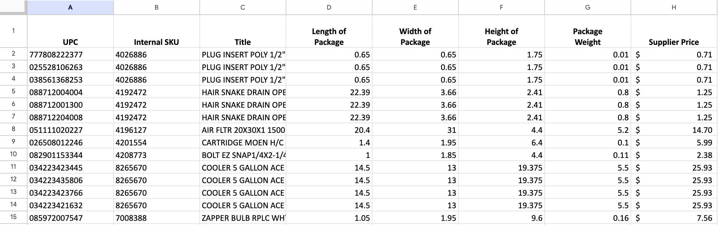 Bulk Analysis File Example